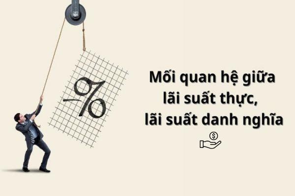 Mối quan hệ giữa lãi suất thực tế và lãi suất danh nghĩa